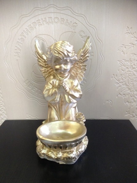 Ангел с чашей внизу (золото)