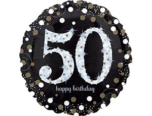 A 18 HB Sparkling Birthday 50 gold