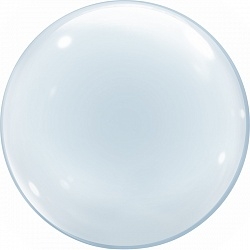 Шар (18/46см) Сфера 3D.Deco Bubble,прозрачный