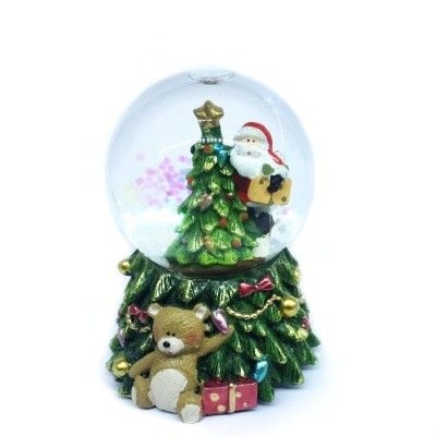 NX26971 (12-72) Санта с елкой в шаре со светом