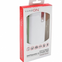 Внешний аккумулятор LuazON, 3 USB, 10400 мАч, 1 А, с индикатором зарядки, МИКС