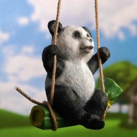 Подвесной декор Панда на бамбуке
