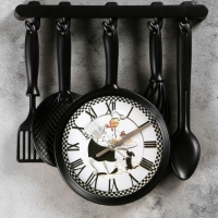 Часы настенные, серия: Кухня, Повар с собачкой, 30х33 см