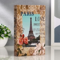 Сейф-книга дерево Весна в Париже кожзам