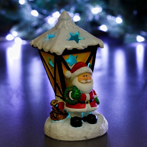 Фигура с подсветкой Дед Мороз фонарь