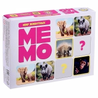 Настольная игра «Мемо. Мир животных».