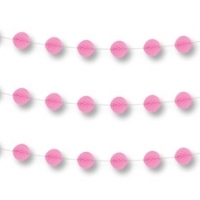 Гирлянда-шары бум розовая 3м